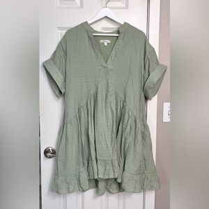 Lalavon Ruffle Mini Dress NWOT